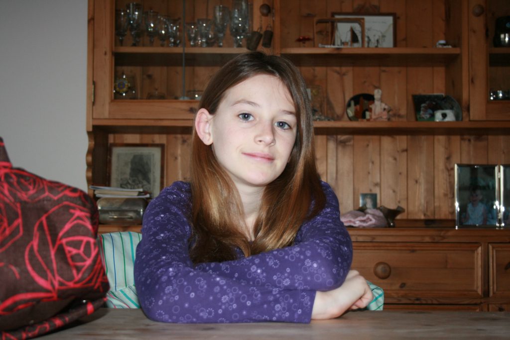 Catherine, Michael Doyle’s daughter, as a young girl